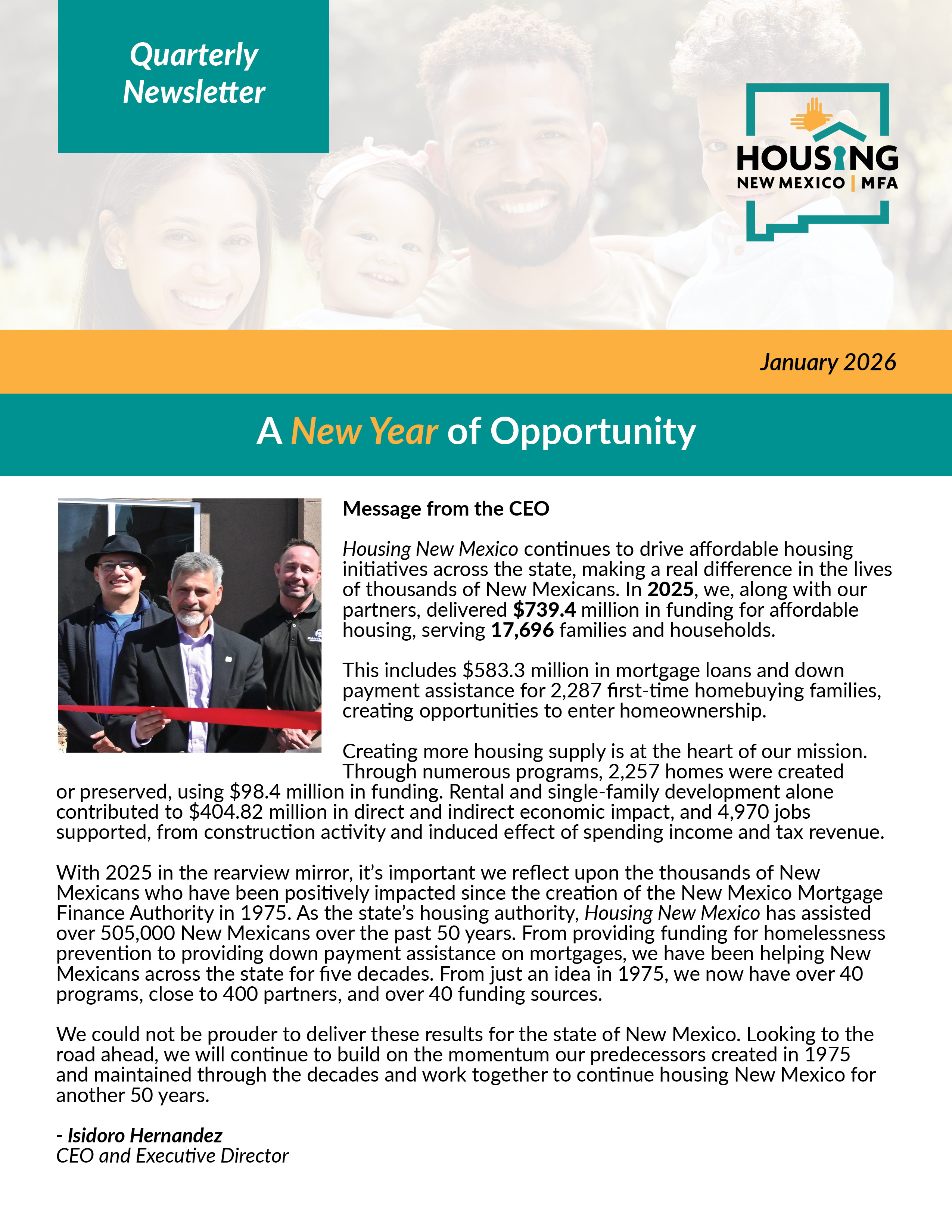 Newsletters | Housing New Mexico | MFA