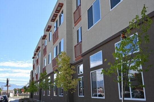 A ribbon-cutting ceremony for Calle Cuarta Apartments in Albuquerque was held Sept. 16, 2025.