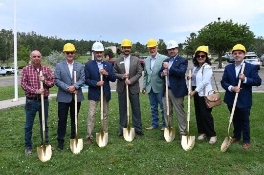 Housing New Mexico employees attended the Elk Meadows Apartments groundbreaking ceremony in Ruidoso Friday, July 18.