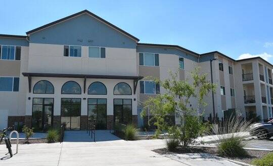 At the intersection of El Paseo Road and Farney Lane, Pedrena is a new 80-unit multifamily development Photo: Housing New Mexico