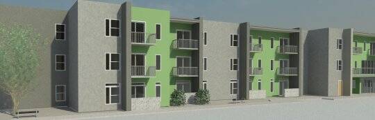 The new development serving seniors aged 55 years and older will consist of 46 one-bedroom units and 11 two-bedroom units.