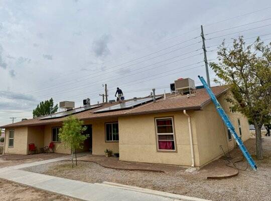 Attendees learned about energy efficient retrofits performed at Loma Del Norte Apartments, including solar panel installation.
