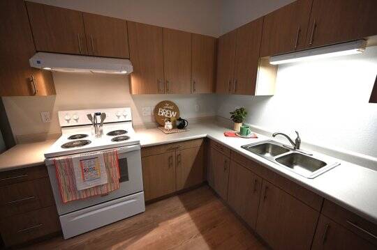 The complex located at 7200 Central Avenue includes 70 one-bedroom units and features ENERGY STAR-rated appliances.