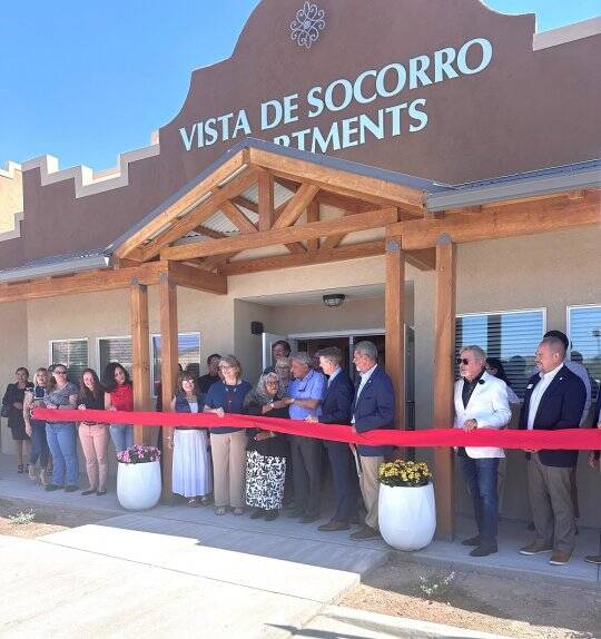 Housing New Mexico representatives attended the grand opening ceremony for Vista de Socorro Apartments Thursday, May 22