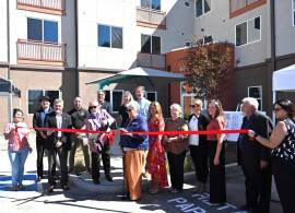 Housing New Mexico reps attended the Calle Cuarta Apartments ribbon-cutting ceremony (Photo courtesy Housing New Mexico)