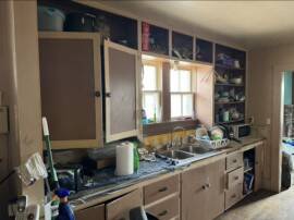 Home Improvement Program: Kitchen before renovation in a Union County home.