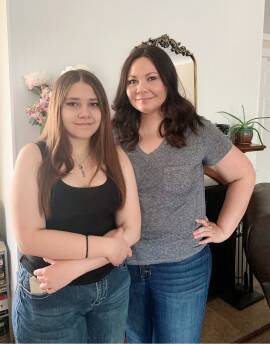 Opal Stiffler-Willhight, pictured with her daughter, Emilyn, became a homeowner earlier this year with assistance from MFA.