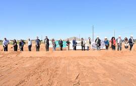 Housing New Mexico representatives joined partners for the Peachtree Canyon Apartments groundbreaking  in Las Cruces Oct. 10.