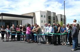 Housing New Mexico representatives attended the ribbon-cutting for Peachtree Canyon Apartments Phase I in Las Cruces on May 21