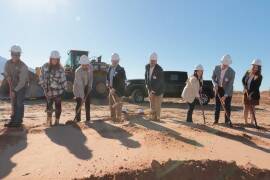 Housing New Mexico representatives celebrated the groundbreaking of Sandoval Flats in Rio Rancho on Feb. 5, 2025