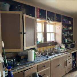 Home Improvement Program: Kitchen before renovation in a Union County home.