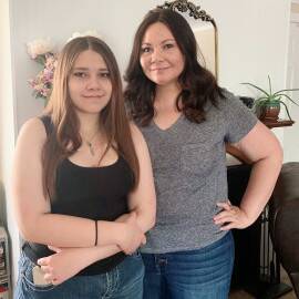 Opal Stiffler-Willhight, pictured with her daughter, Emilyn, became a homeowner earlier this year with assistance from MFA.