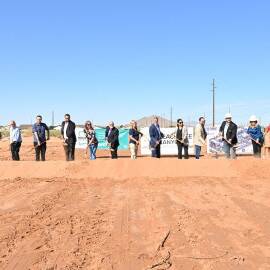 Housing New Mexico representatives joined partners for the Peachtree Canyon Apartments groundbreaking  in Las Cruces Oct. 10.