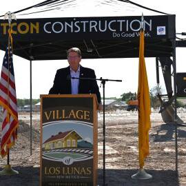 Housing New Mexico Chief Lending Officer Jeff Payne provided remarks at the ceremony.