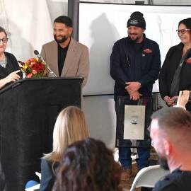 Barbara Bloom spoke about the energy-efficient upgrades her home received thanks to the NM Energy$mart Program.