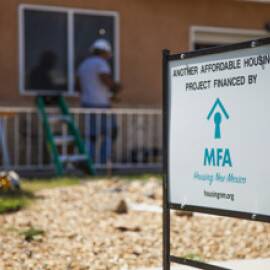 Housing New Mexico construction sign